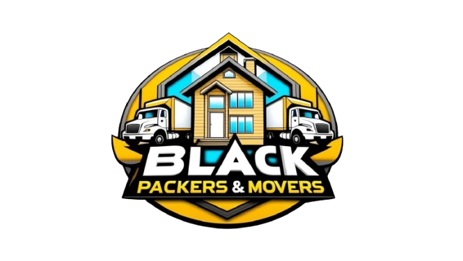 Black Packers and Movers Logo